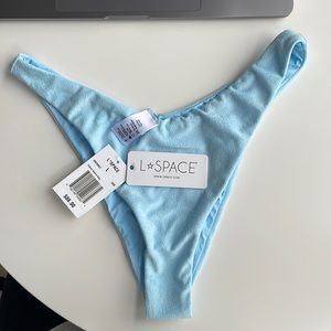 L*Space Cabana Bottom Bitsy size Large in sky blue color.